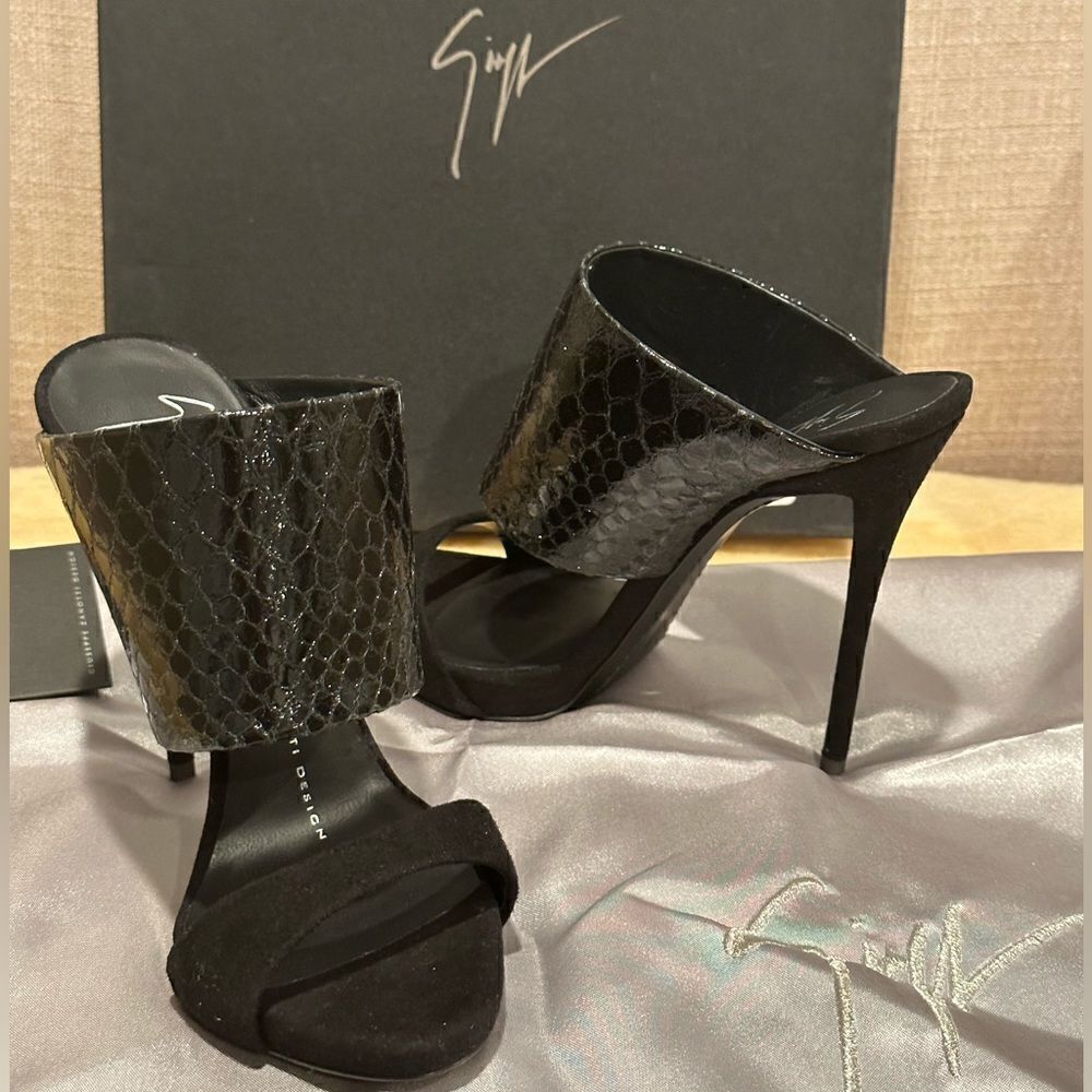 Giuseppe Zanotti Ankle Strap High Heels mules Sandals Open Toe size 35,5